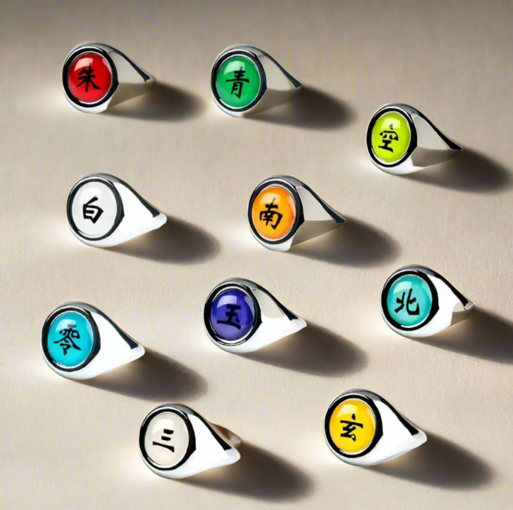 Naruto Akatsuki Rings – Full Set of 10