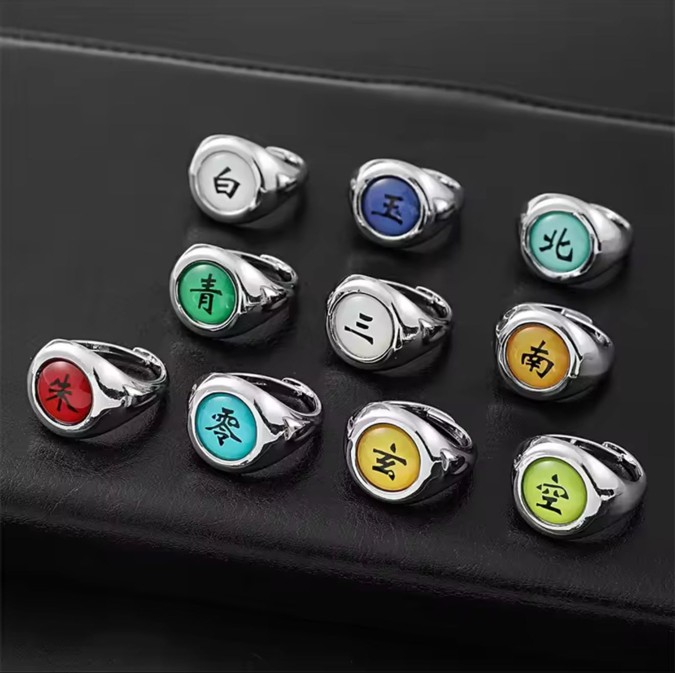 Naruto Akatsuki Rings – Full Set of 10